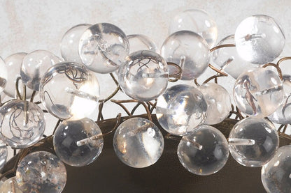 Handmade Resin Bubble Wall Sconce - Bronze Metal Base