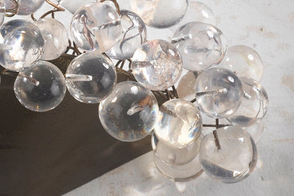 Handmade Resin Bubble Wall Sconce - Bronze Metal Base