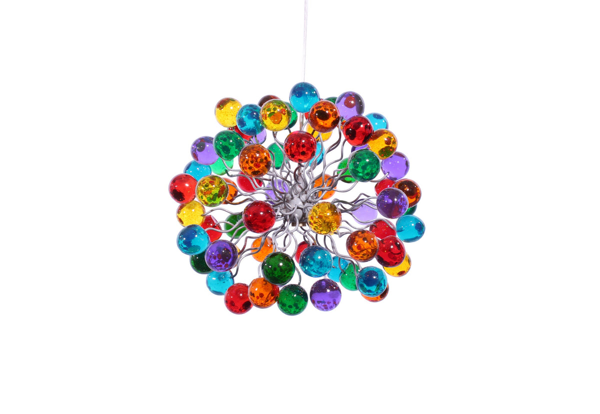 Pendant light with Rainbow color bubbles for hall, bathroom, children space or as a bedside Lighting.