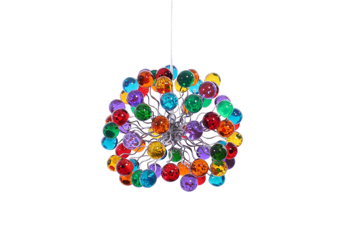 Pendant light with Rainbow color bubbles for hall, bathroom, children space or as a bedside Lighting.