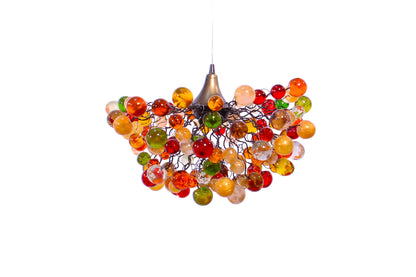Unique Bubbles Chandelier Lamp with Warm Colors for Bedroom or Living Room