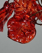 Ceiling light with Red leaves chandelier for rooms, bathroom, entryway unique lighting