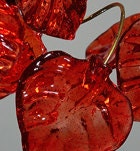 Ceiling light with Red leaves chandelier for rooms, bathroom, entryway unique lighting