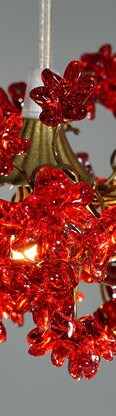 Ceiling lighting, kitchen island light with Red color jumping flowers