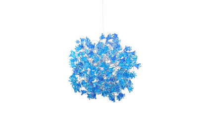 Blue flowers Hanging chandeliers for hall or bathroom or as a bedside light - a unique pendant light.