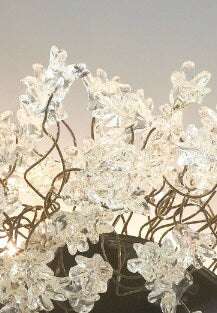 Modern Wall lighting with clear Krystal flowers