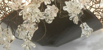Modern Wall lighting with clear Krystal flowers