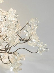 Modern Wall lighting with clear Krystal flowers