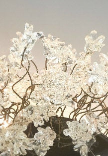Modern Wall lighting with clear Krystal flowers