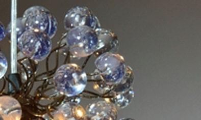 Modern pendant lights with clear bubbles, handmade kitchen pendant light.