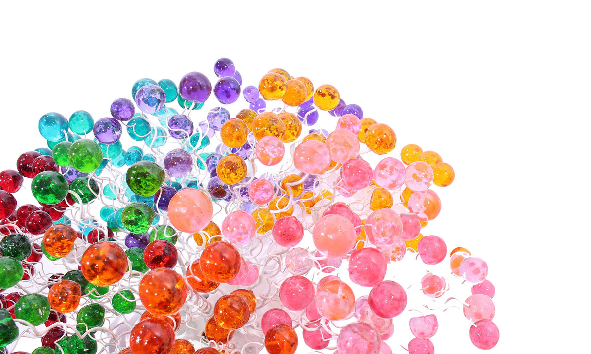 Multicolored Handmade Resin Metal Flush Mount Ceiling Light: Large Bubbles Lighting Fixture