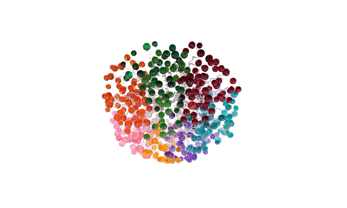 Multicolored Handmade Resin Metal Flush Mount Ceiling Light: Large Bubbles Lighting Fixture