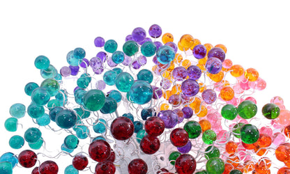 Multicolored Handmade Resin Metal Flush Mount Ceiling Light: Large Bubbles Lighting Fixture