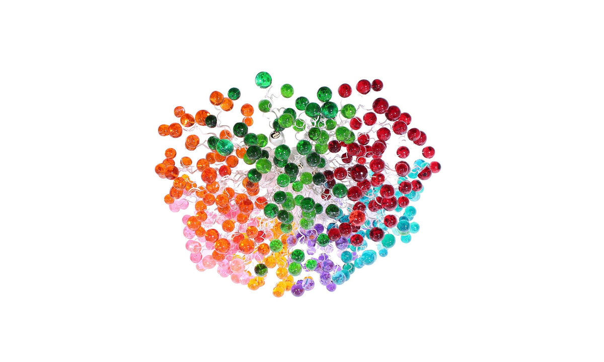Multicolored Handmade Resin Metal Flush Mount Ceiling Light: Large Bubbles Lighting Fixture