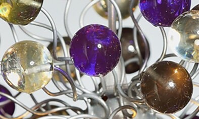 Violet Pendant Light, purple ceiling pendant light for kitchen island lighting, lamp for dining room, bedroom.