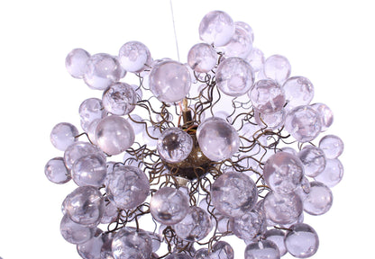 Modern pendant lights with clear bubbles, handmade kitchen pendant light.