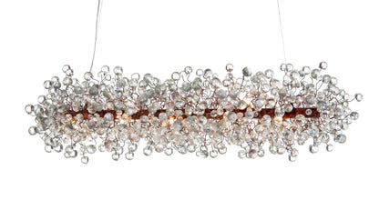 Elegant Bubble Chandelier: Cloudy Resin Ball Ceiling Light