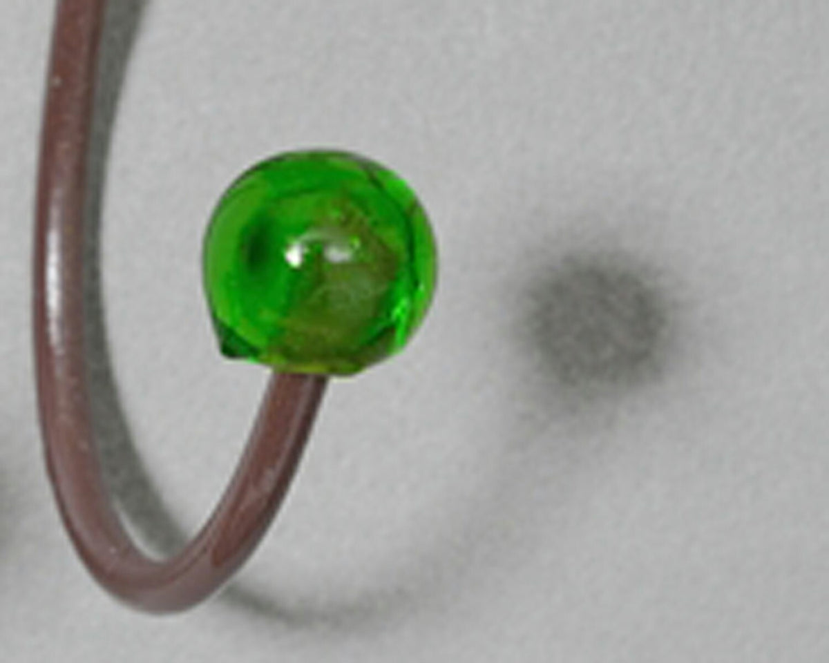 Wall Hooks Decorative leave with green resin flowers for key, towels