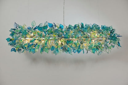 Sea Color Resin Flower Chandelier: Dining Room Ceiling Light