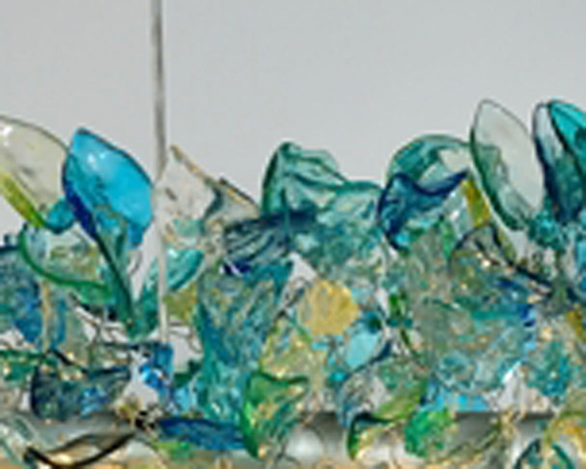 Sea Color Resin Flower Chandelier: Dining Room Ceiling Light