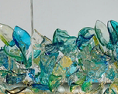 Sea Color Resin Flower Chandelier: Dining Room Ceiling Light