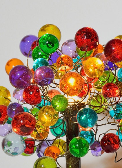 Modern Table lamp, Decorative desk lamp, bedside lamp with colorful bubbles lighter.