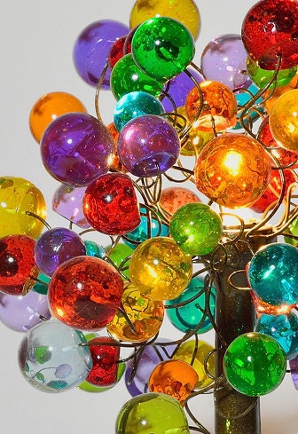 Modern Table lamp, Decorative desk lamp, bedside lamp with colorful bubbles lighter.