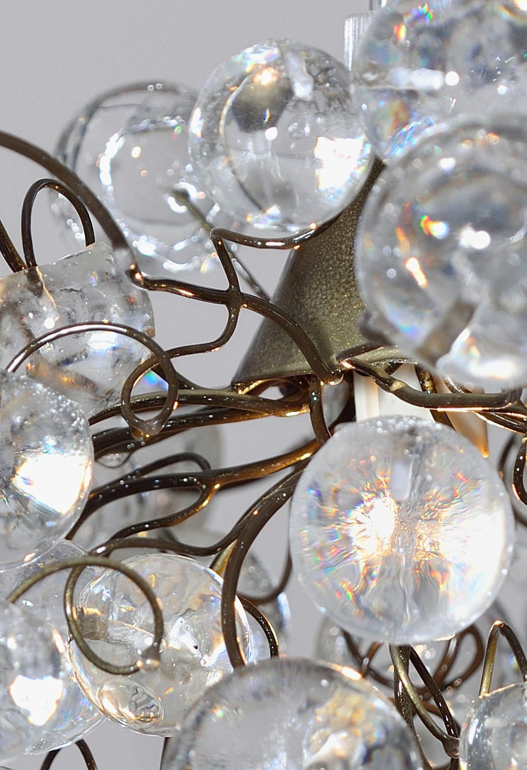 Modern Pendant light, island lighting with clear Transparent bubbles
