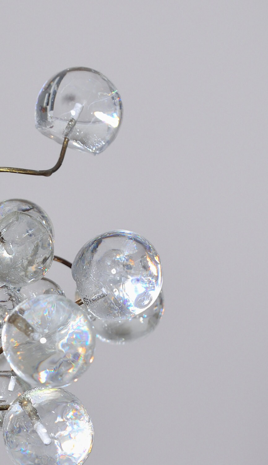 Modern Pendant light, island lighting with clear Transparent bubbles