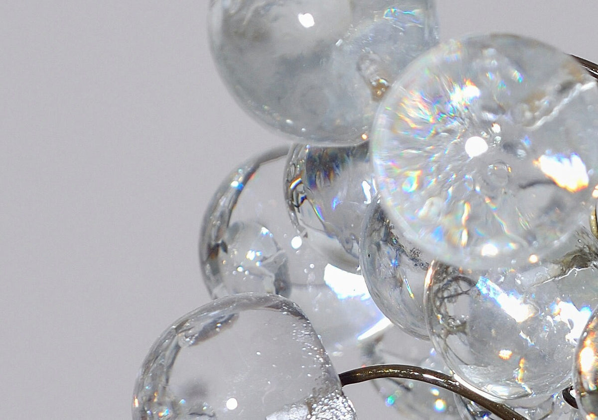 Modern Pendant light, island lighting with clear Transparent bubbles