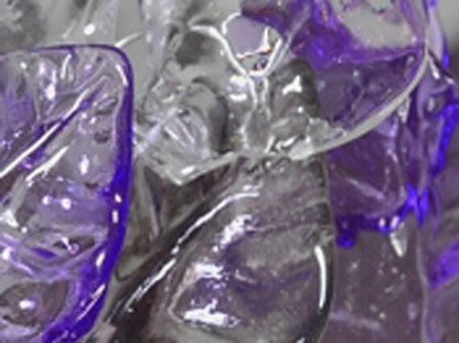 Purple and Gray Leaves Silver Wall Lamp Sconce