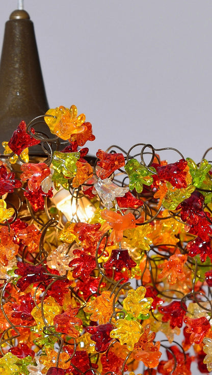 Resin Flower Ceiling Lamp: Warm Color Decorative Lighting