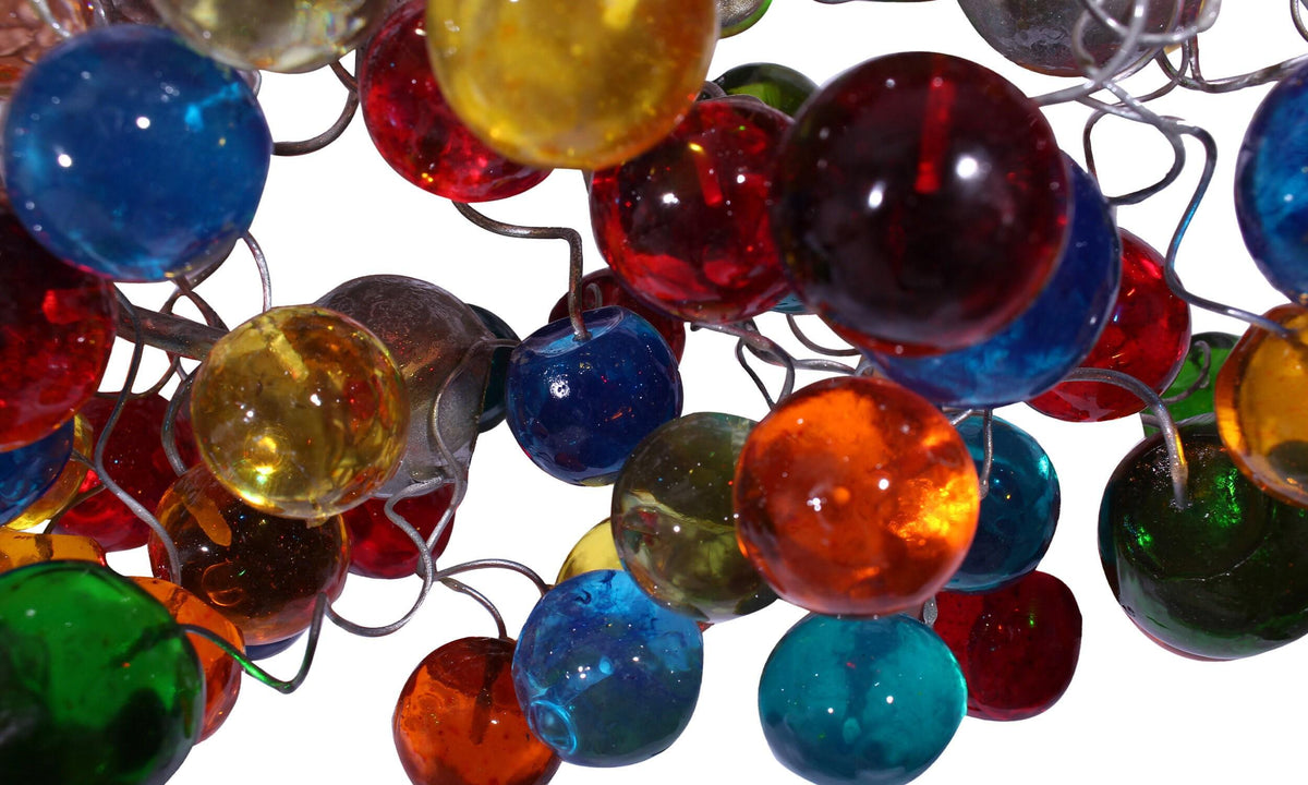 Rainbow Bubble Resin Wall Sconce: Modern Hallway Bathroom Light