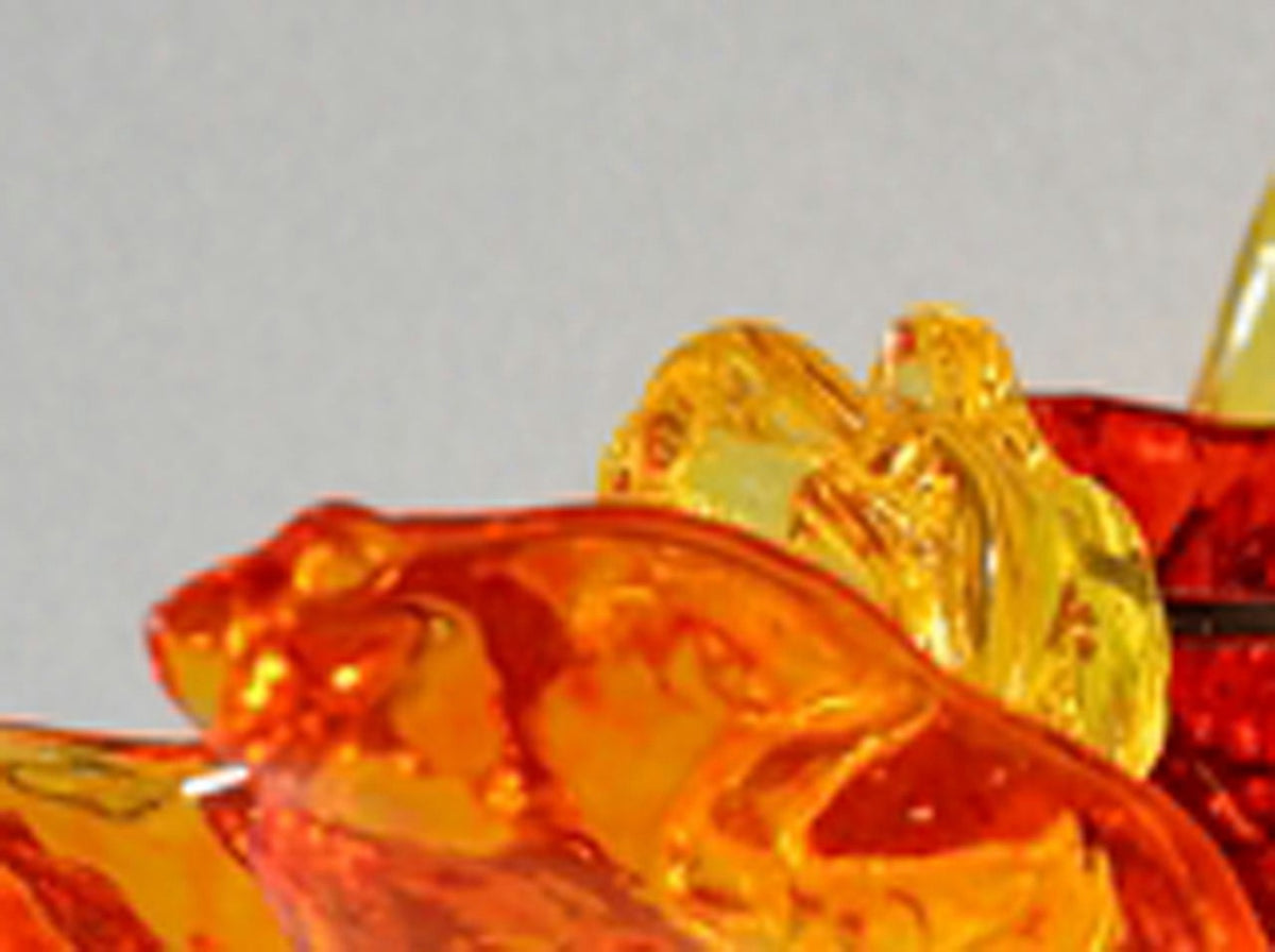 Floral Plug In Wall Sconce: Resin Flower Bouquet, Warm Color Lighting