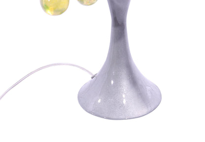 modern bedside lamp with pastel bubbles, unique table lamp, colorful bubbles light for desk or bedside table.
