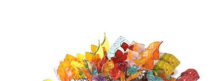 Modern wall sconce with Rainbow flowers and leaves for hall living room, toilet