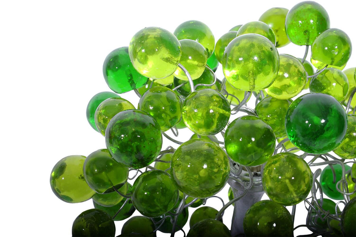 Bedside table Lamp, modern table lamp with green color bubbles, unique table lamp.