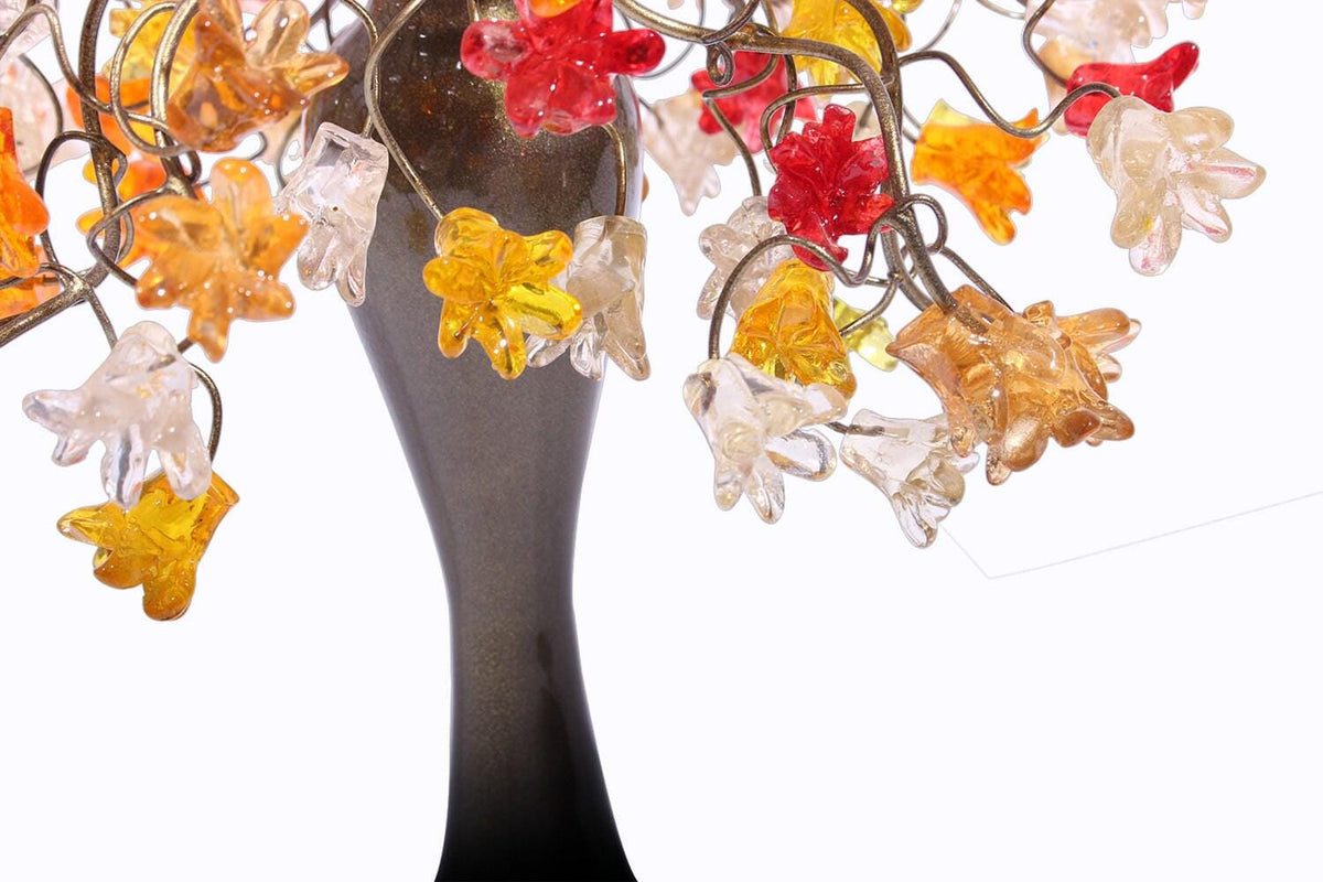 Bedside Lamp, Table lamp with warm color flowers, modern table lamp with metal wires, desk lamp for your bedroom, living room