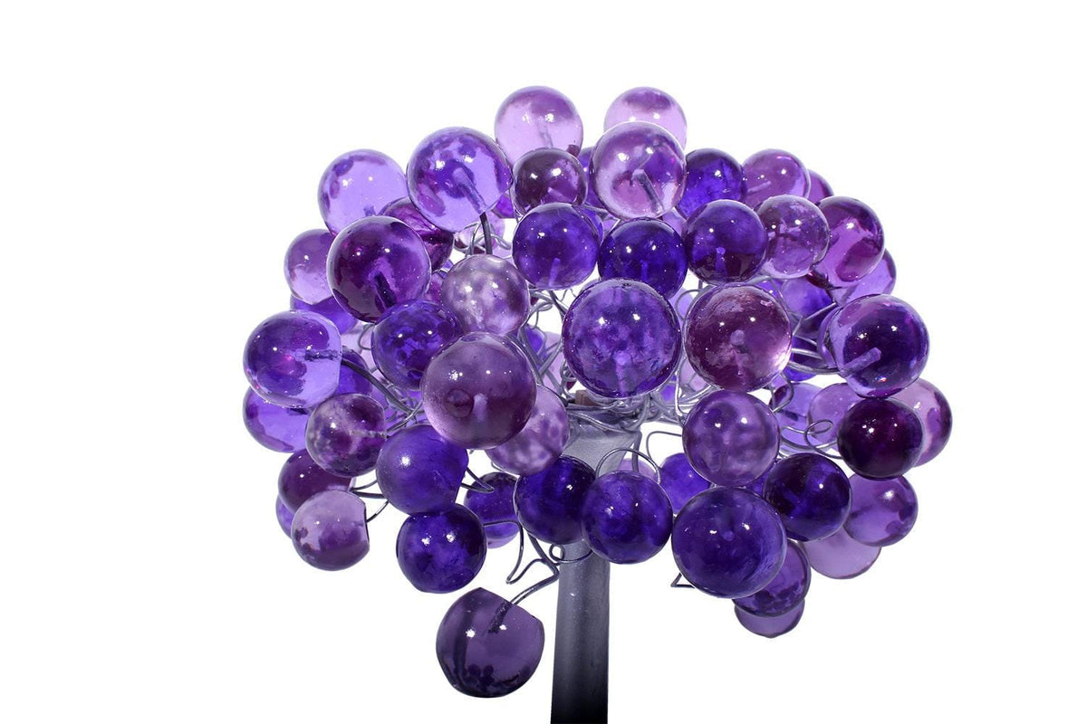 Purple Bedside Table Lamp, modern table lamp with purple color bubbles, unique table lamp.