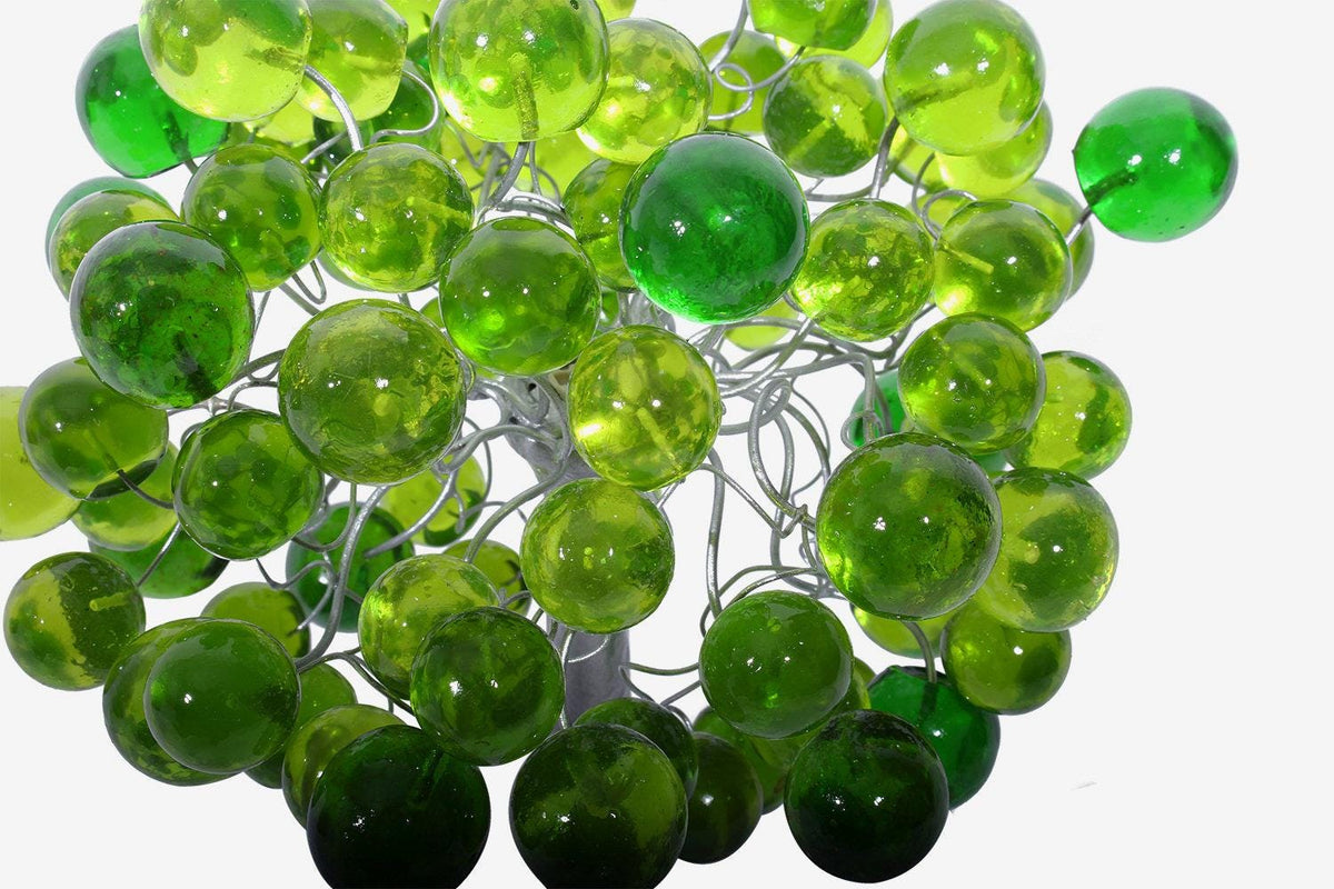 Bedside table Lamp, modern table lamp with green color bubbles, unique table lamp.