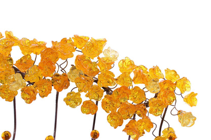 Resin Flower Metal Wall Hooks: Decorative Coat Rack Hanger 20/10 Inch