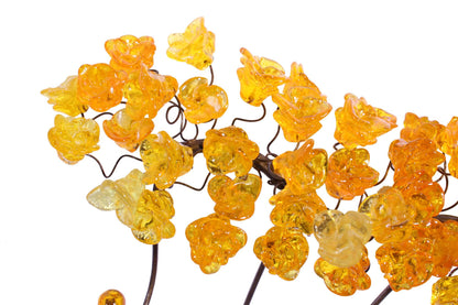 Resin Flower Metal Wall Hooks: Decorative Coat Rack Hanger 20/10 Inch