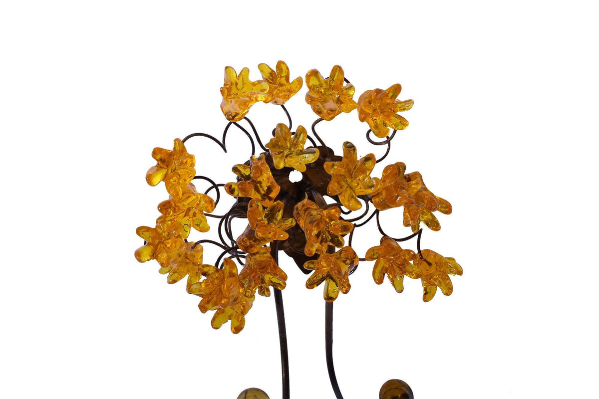 Wall Hook with yellow resin flowers decorative wall hanger for towel, cloths keys.