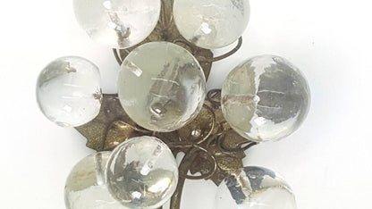 Wall Hook with Transparent clear resin bubbles , decorative wall hanger.