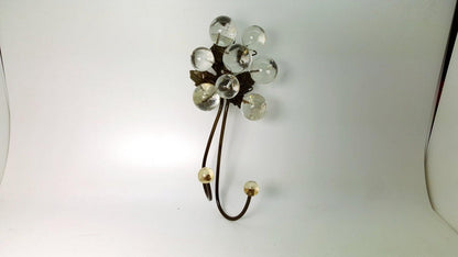 Wall Hook with Transparent clear resin bubbles , decorative wall hanger.