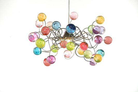 Pastel bubble ceiling lighting, with Pastel color bubbles for girls bedroom