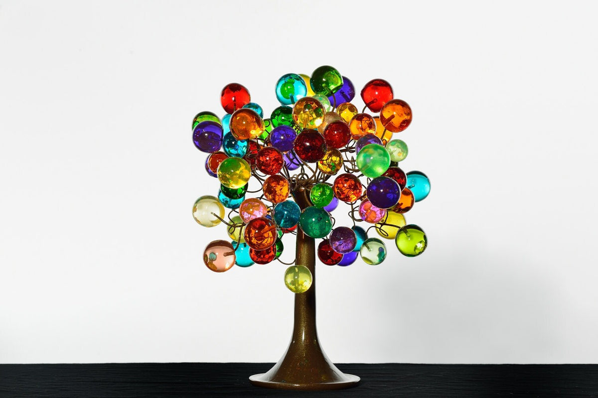 Modern Table lamp, Decorative desk lamp, bedside lamp with colorful bubbles lighter.