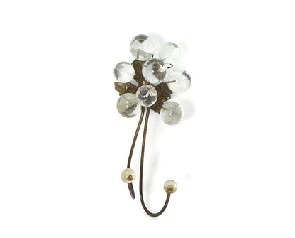 Wall Hook with Transparent clear resin bubbles , decorative wall hanger.